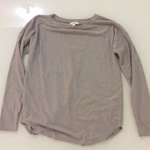 Aritzia Wilfred long sleeve polk a dot top